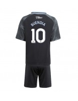 Aston Villa Emiliano Buendia #10 Vieraspaita Lasten 2025-26 Lyhythihainen (+ shortsit)